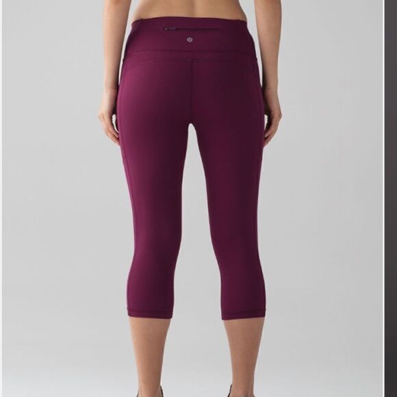 Lululemon Mind Over Miles Crop 17” Marvel Size 6 - Picture 5 of 7
